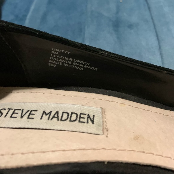 Steve Madden sz 9 black, round toe heels - Picture 3 of 5